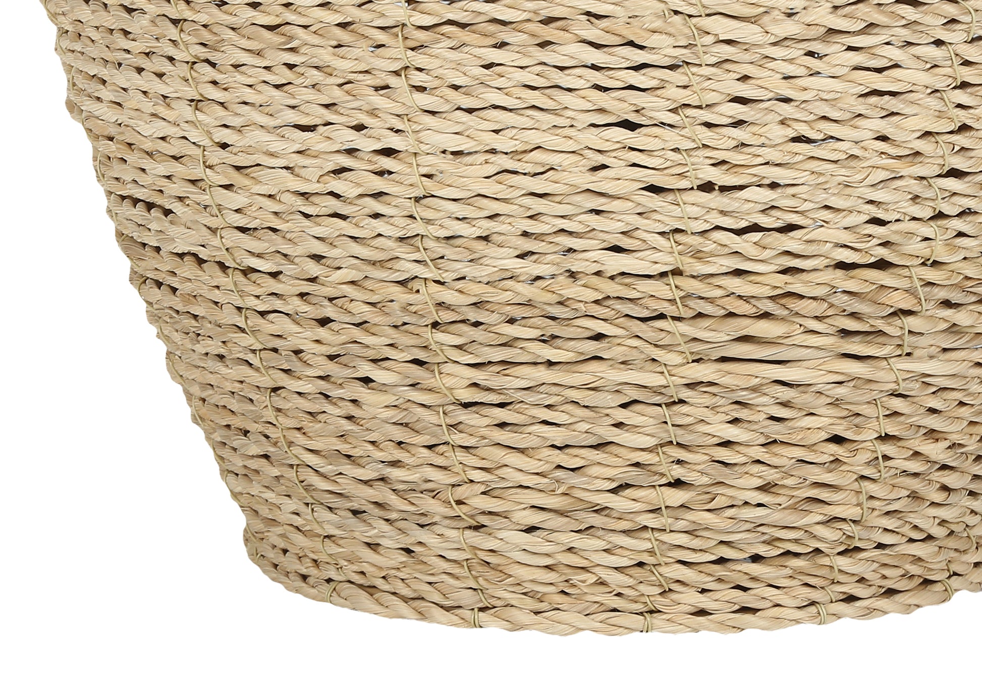 25"H Rattan Ginger Jar Table Lamp with Beige Linen Shade-Lighting-DECOROLALA