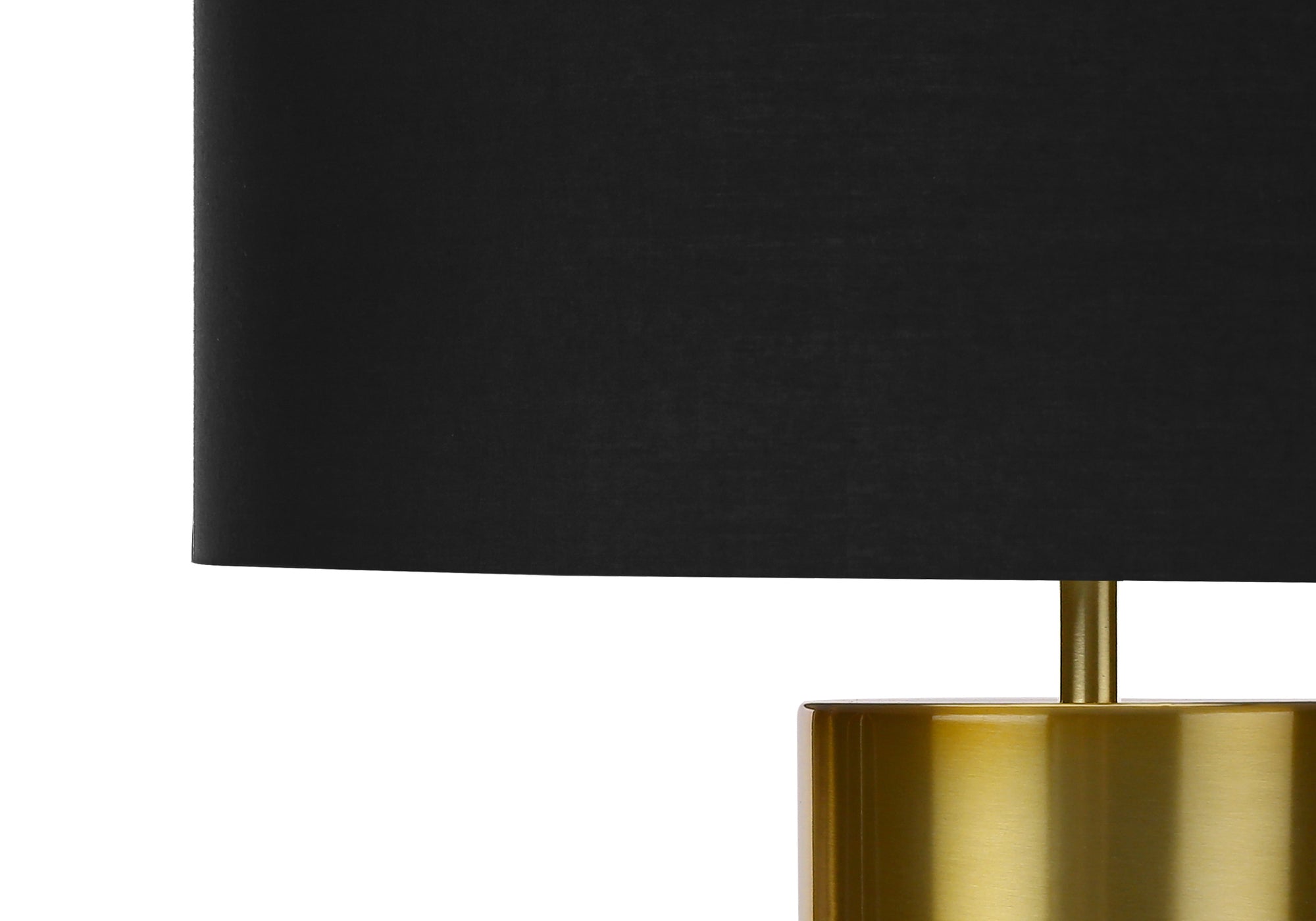 25"H Table Lamp Black Concrete Base Black Shade-Lighting-DECOROLALA