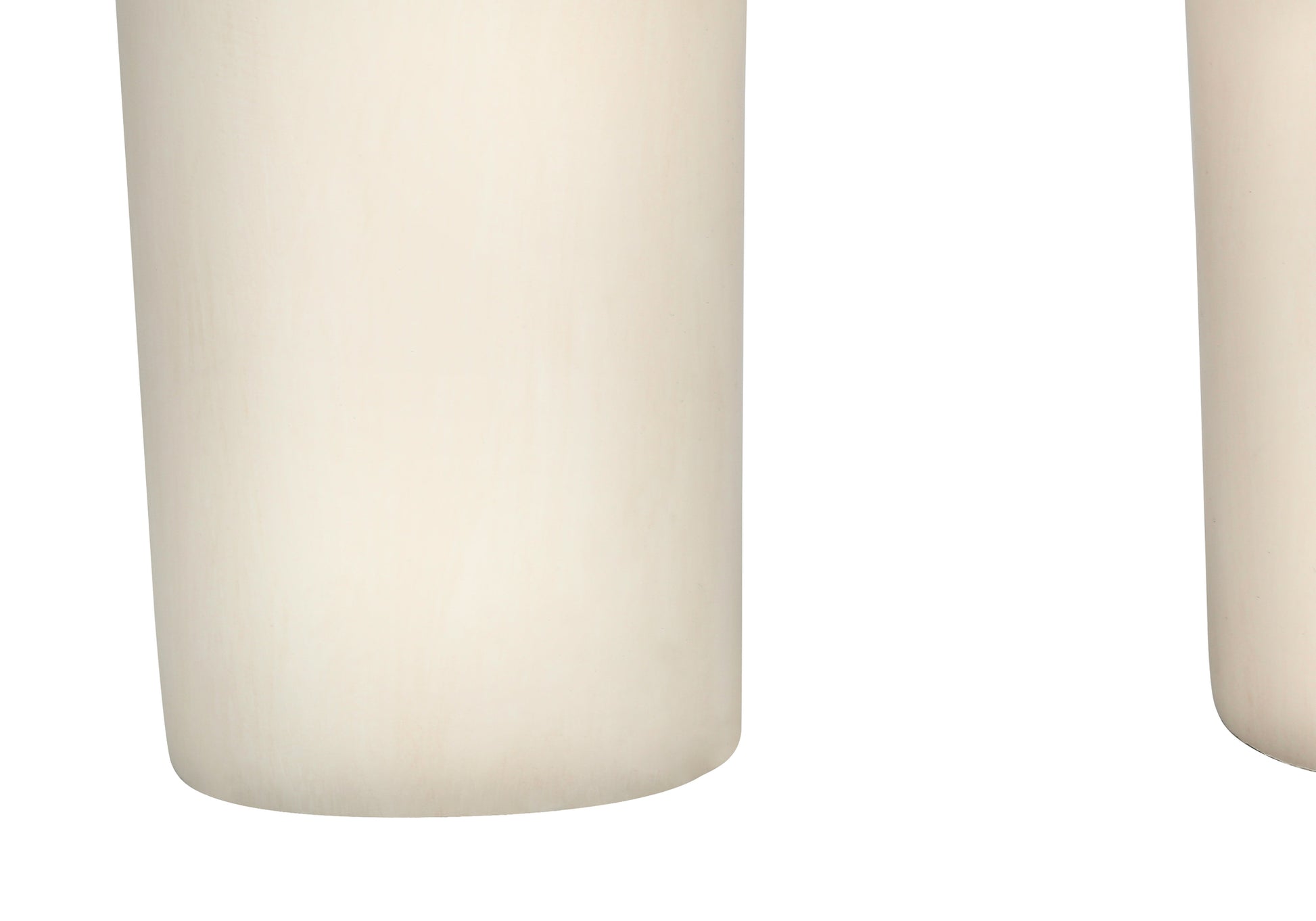 25"H Table Lamp Cream Resin Base Beige Shade-Lighting-DECOROLALA