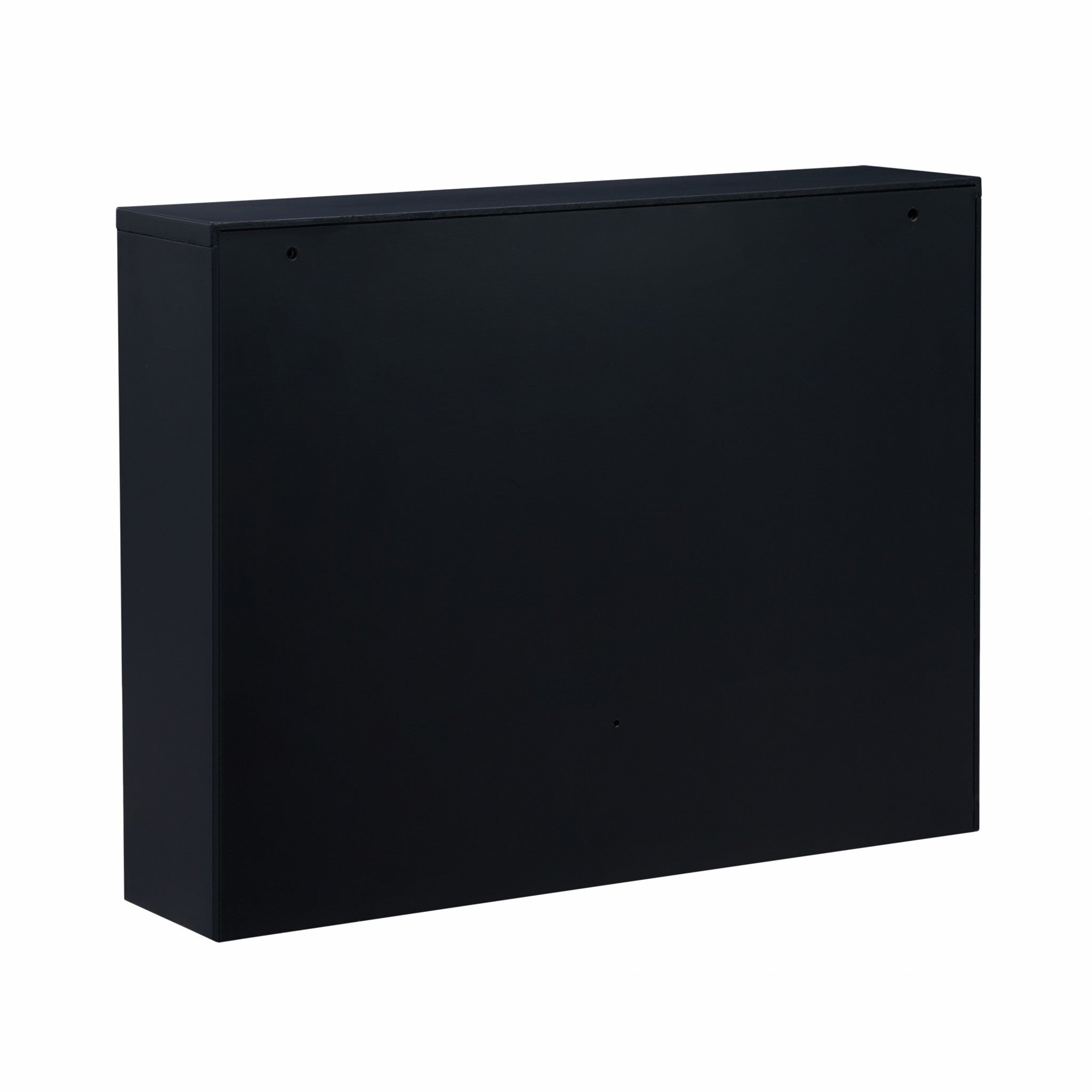 26" Black Wood Wall Mounted Folding Floating Desk-Desks-DECOROLALA