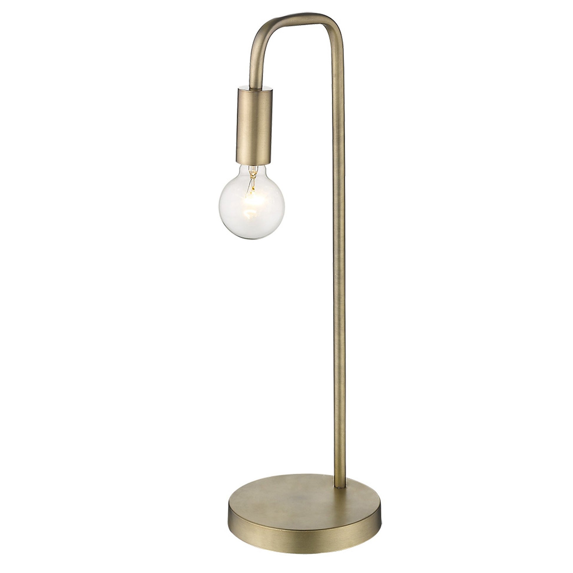 26" Brass Metal Table Lamp-Table Lamps-DECOROLALA
