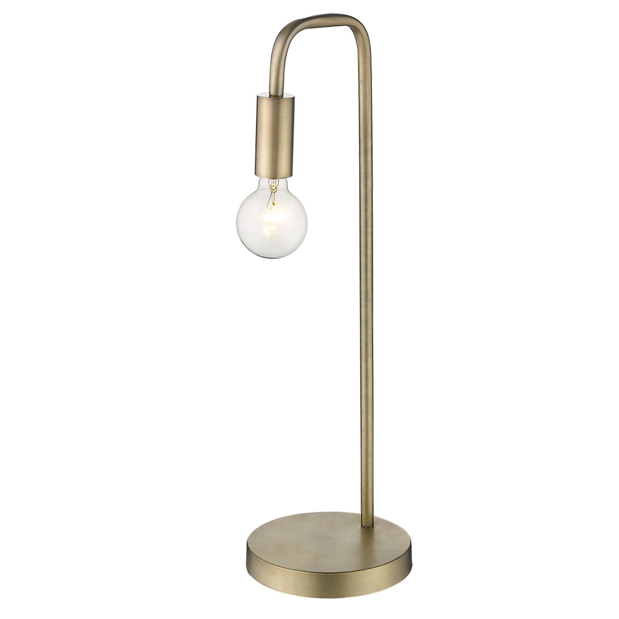 26" Brass Metal Table Lamp-Table Lamps-DECOROLALA