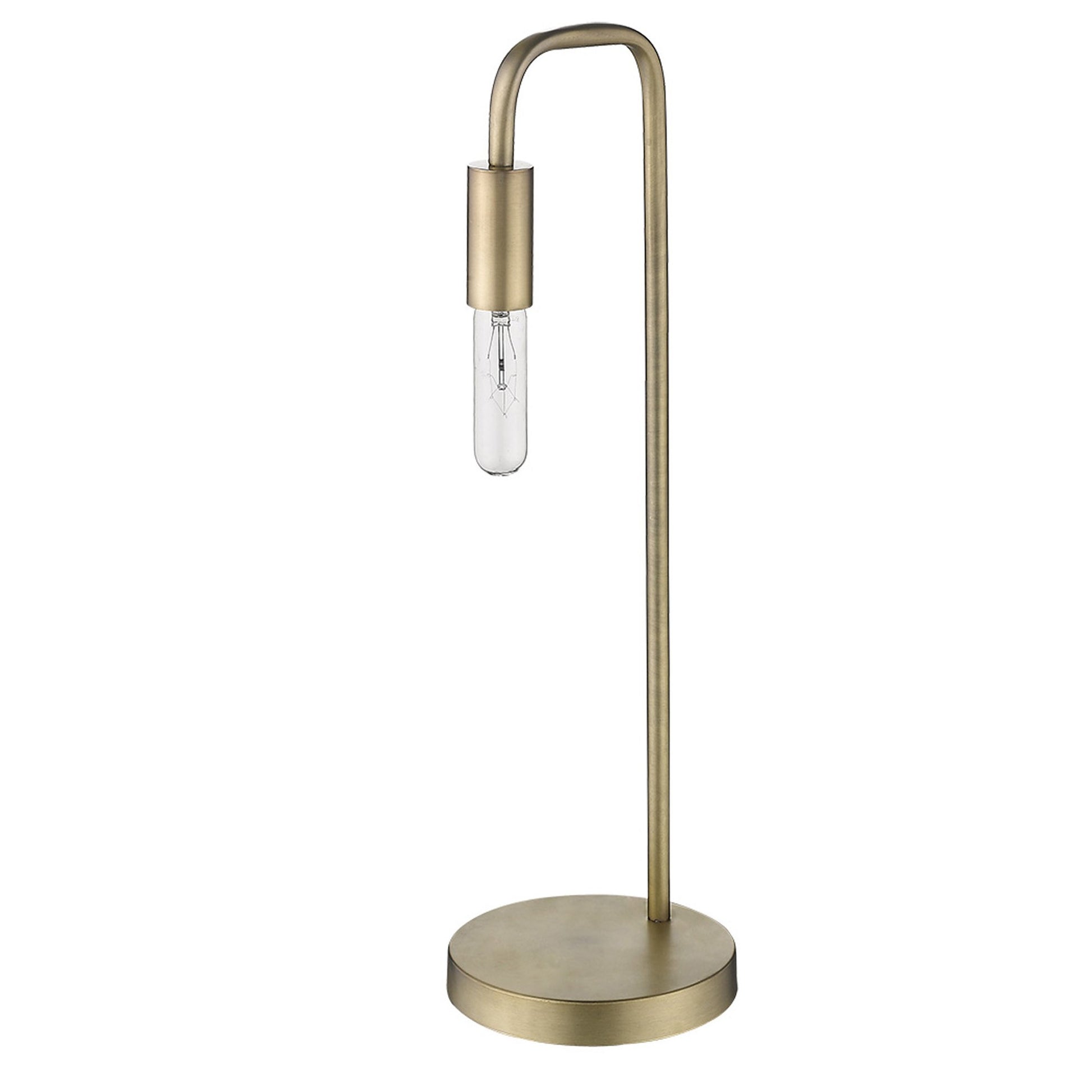 26" Brass Metal Table Lamp-Table Lamps-DECOROLALA
