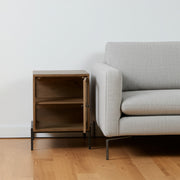 26" Brown Solid Wood Square End Table-End-Side Tables-DECOROLALA