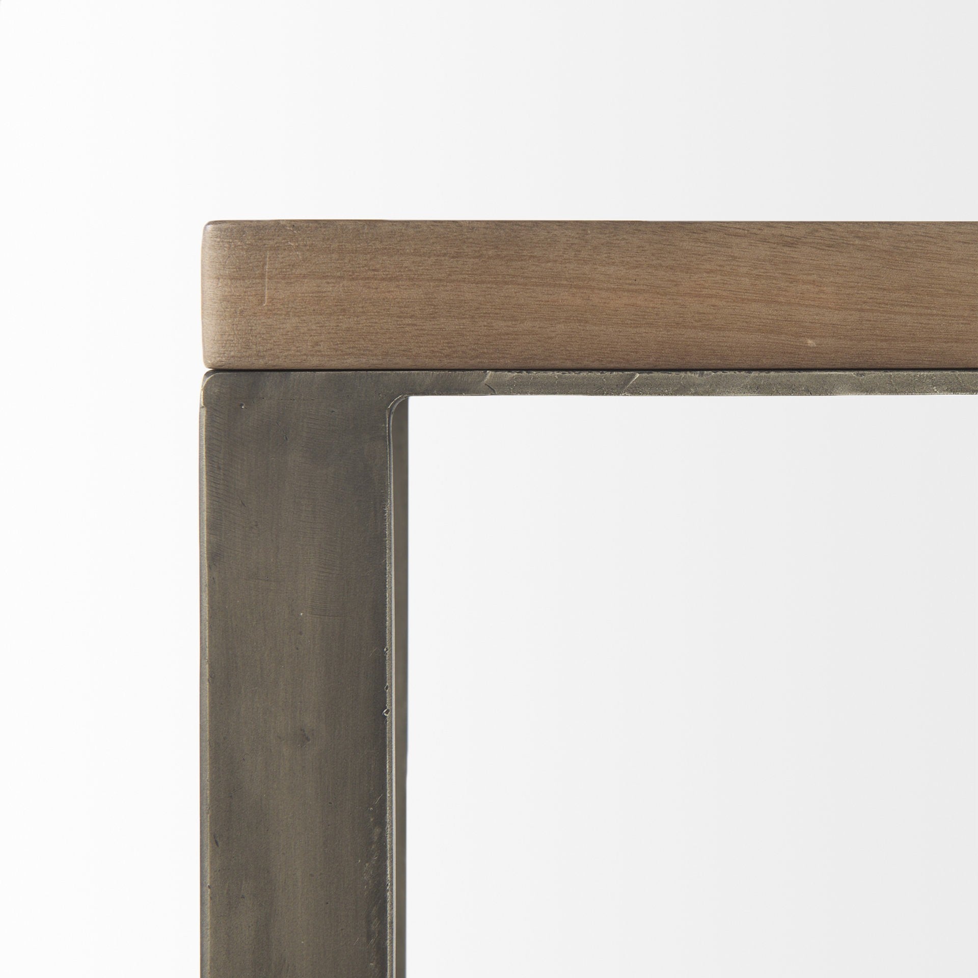 26" Brown Solid and Manufactured Wood Square End Table-End-Side Tables-DECOROLALA