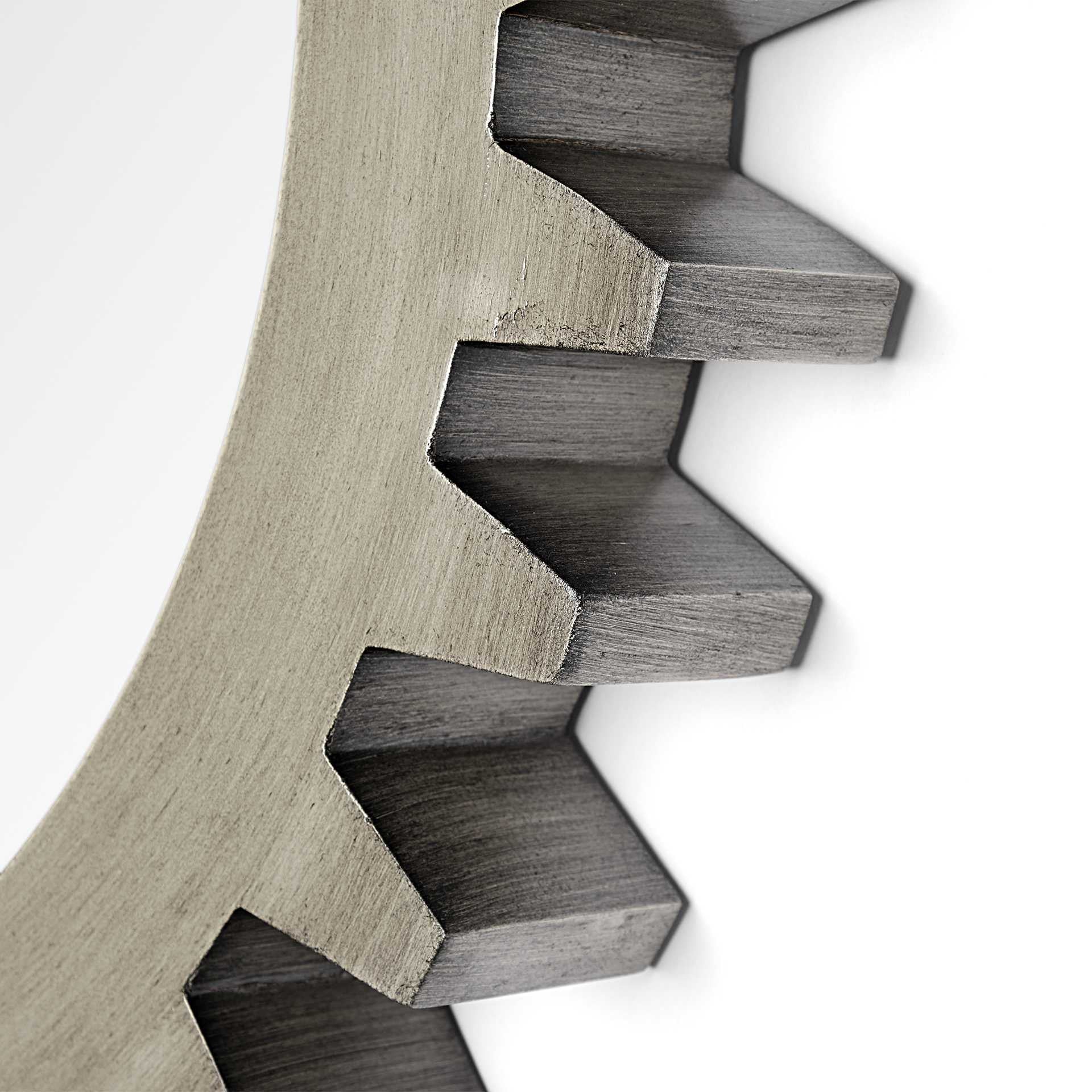 26" Gray Abstract Wood Framed Accent Mirror-Mirrors-DECOROLALA