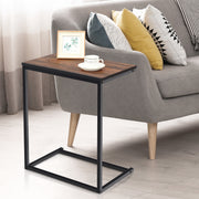 26 Inch Beside Sofa Laptop Holder End Stand Desk-Brown-End & Side Tables-DECOROLALA