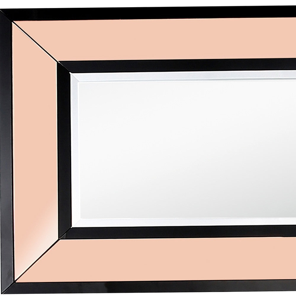 26" Rose Gold Wood Framed Accent Mirror-Mirrors-DECOROLALA
