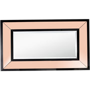 26" Rose Gold Wood Framed Accent Mirror-Mirrors-DECOROLALA