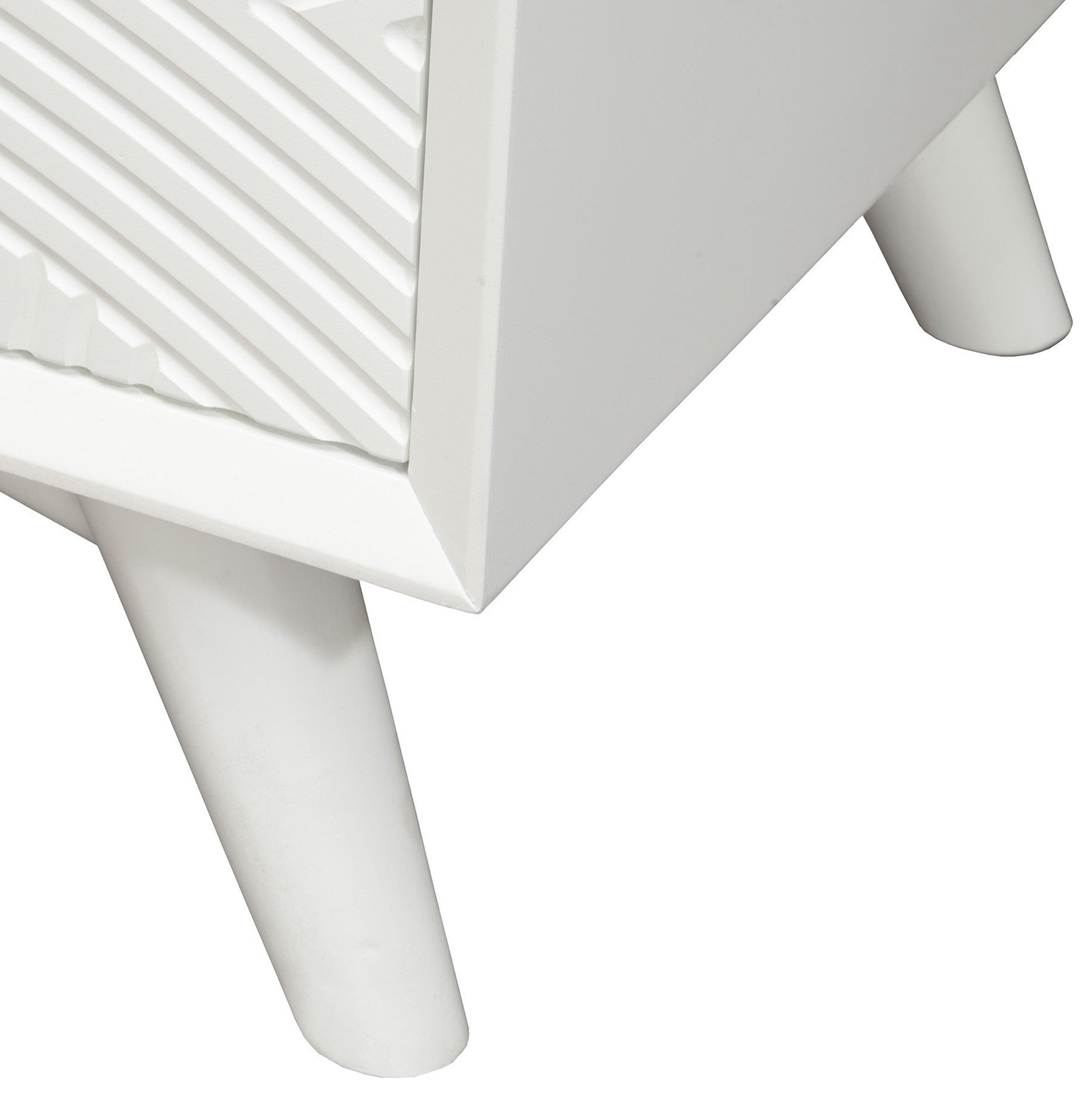 26" Solid Wood and Wood Two Drawer Nightstand-Nightstands & Bedside Tables-DECOROLALA