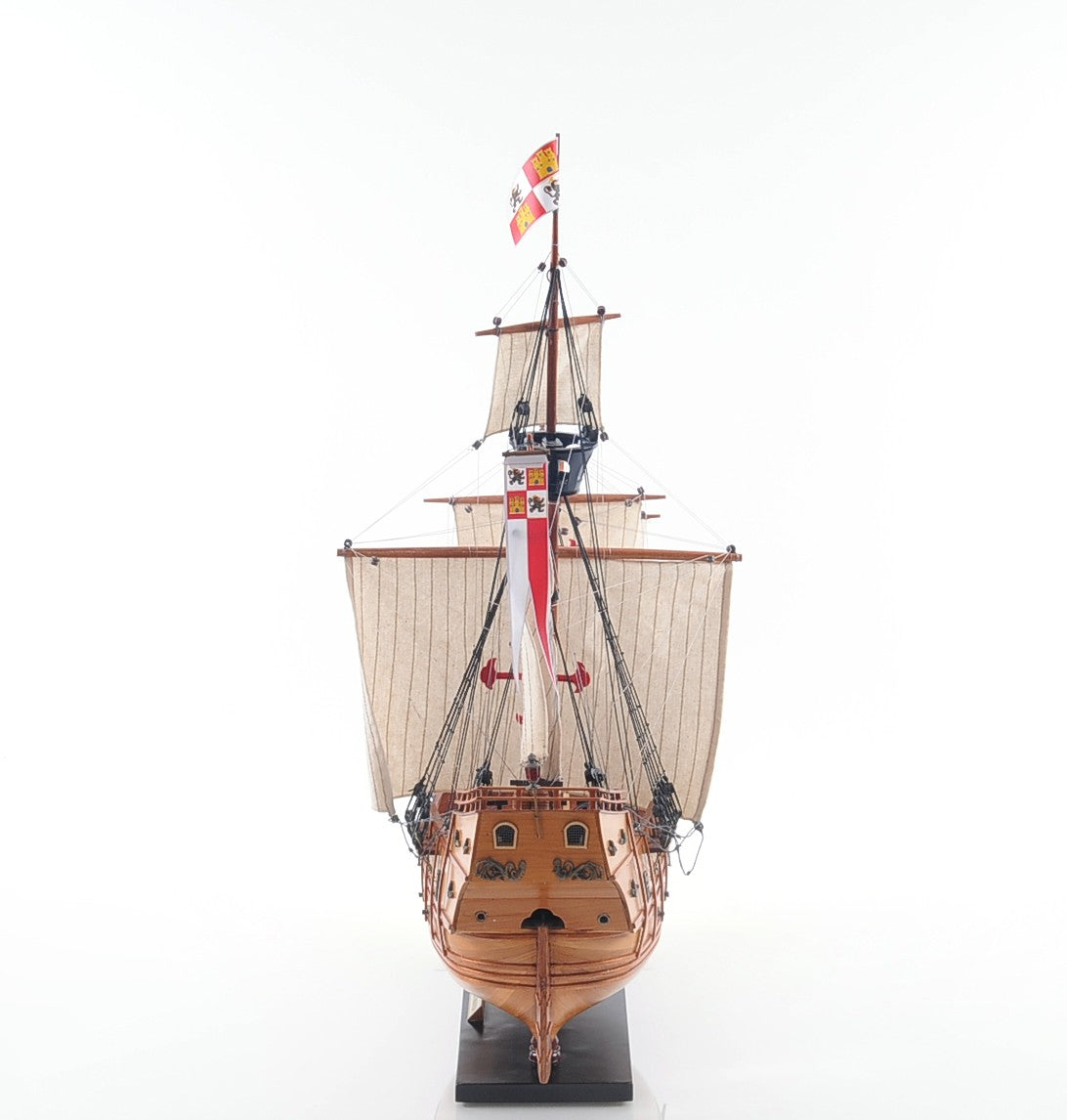 26" Wood Brown Hand Painted Sculpture-Sculptures-DECOROLALA