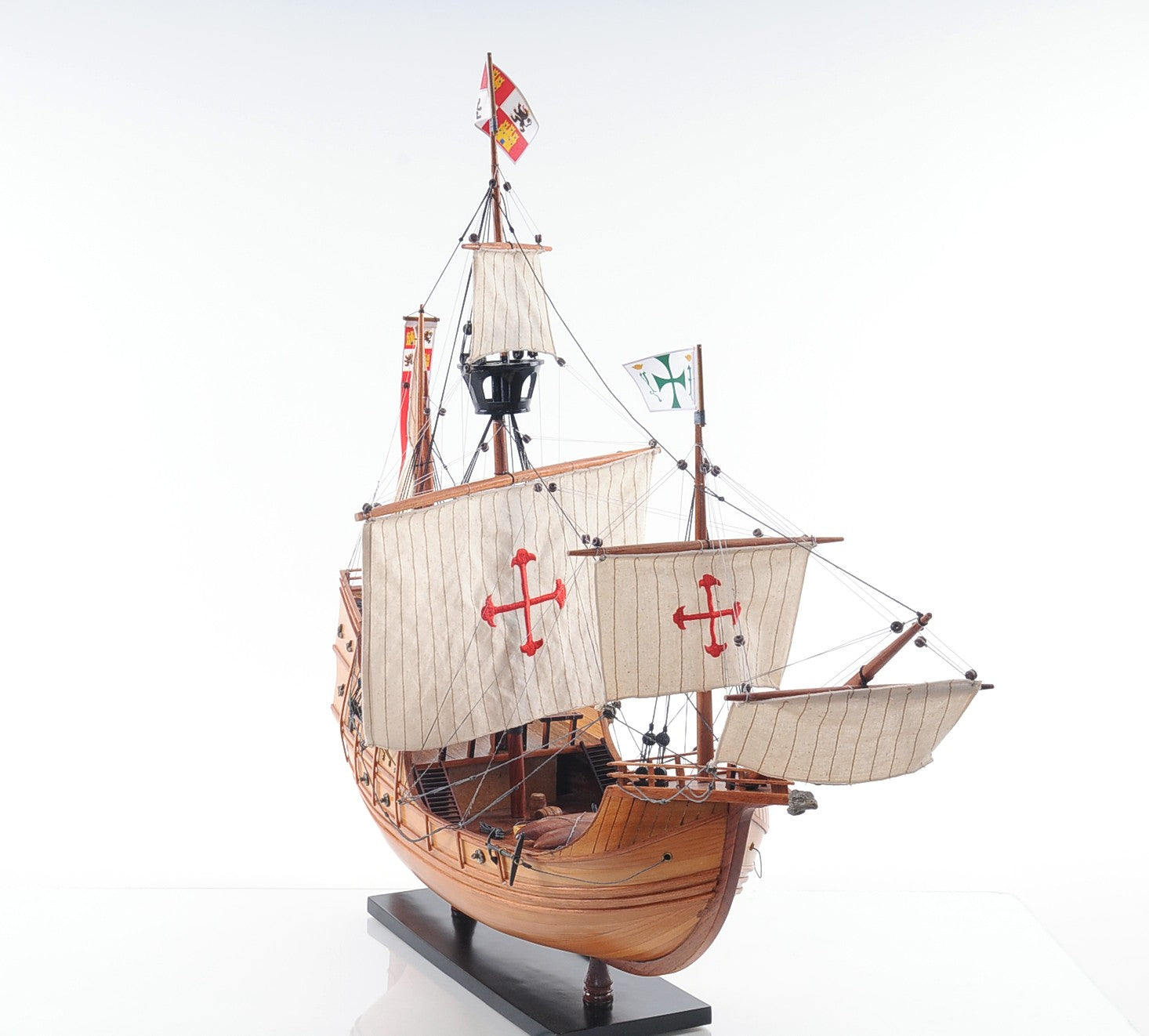 26" Wood Brown Hand Painted Sculpture-Sculptures-DECOROLALA