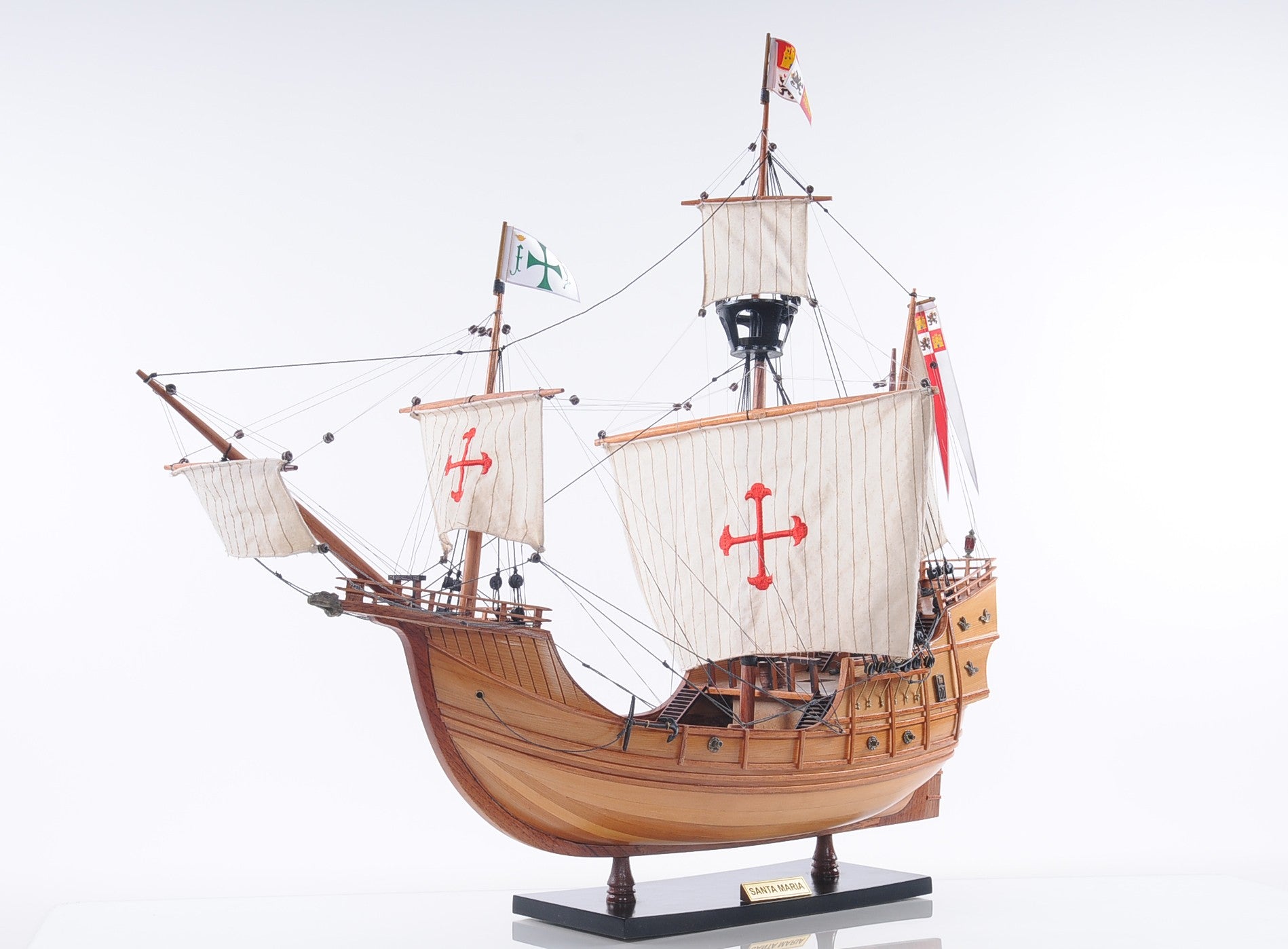 26" Wood Brown Hand Painted Sculpture-Sculptures-DECOROLALA