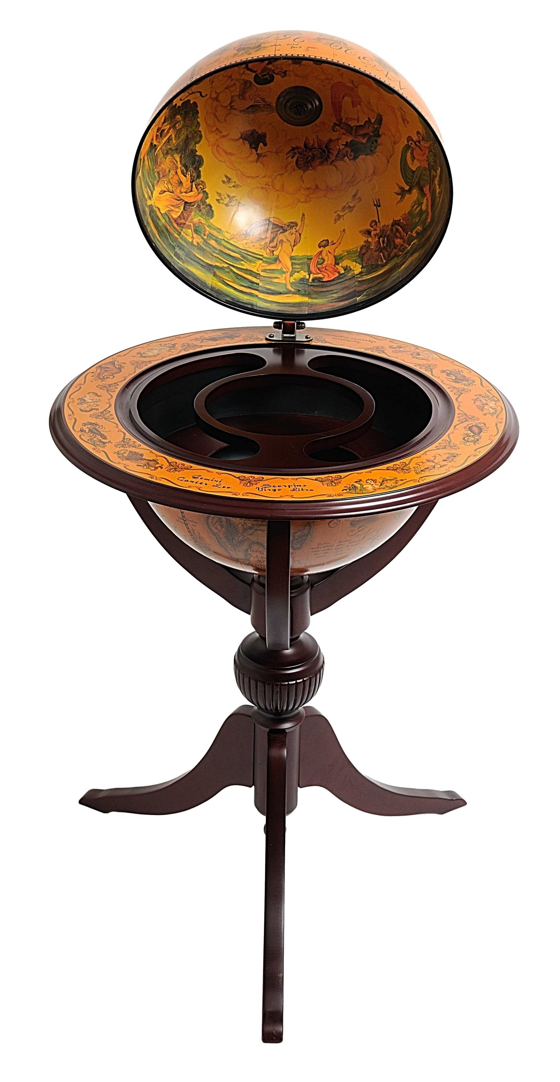 26" X 26" X 45" Globe Bar 3 Legs-Kitchen Carts-Islands-DECOROLALA