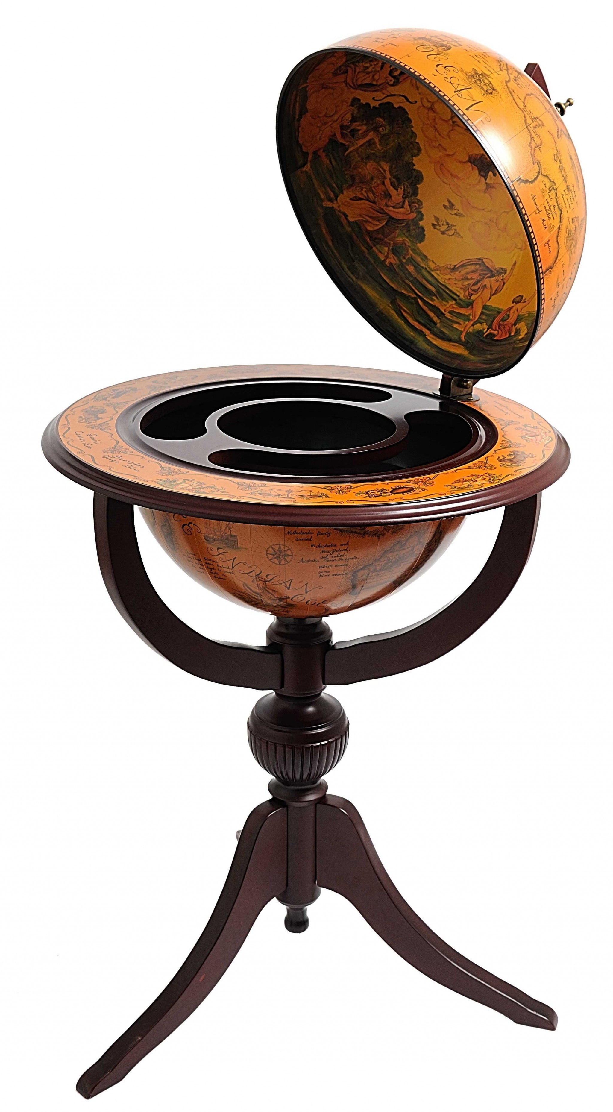 26" X 26" X 45" Globe Bar 3 Legs-Kitchen Carts-Islands-DECOROLALA