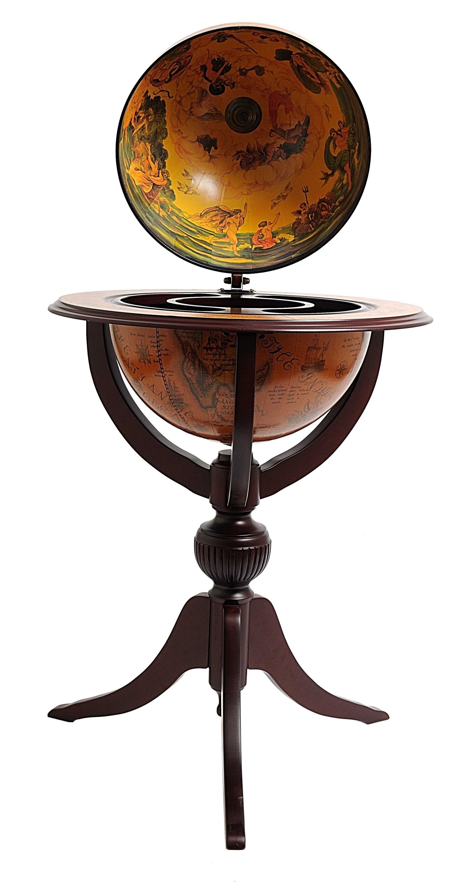 26" X 26" X 45" Globe Bar 3 Legs-Kitchen Carts-Islands-DECOROLALA