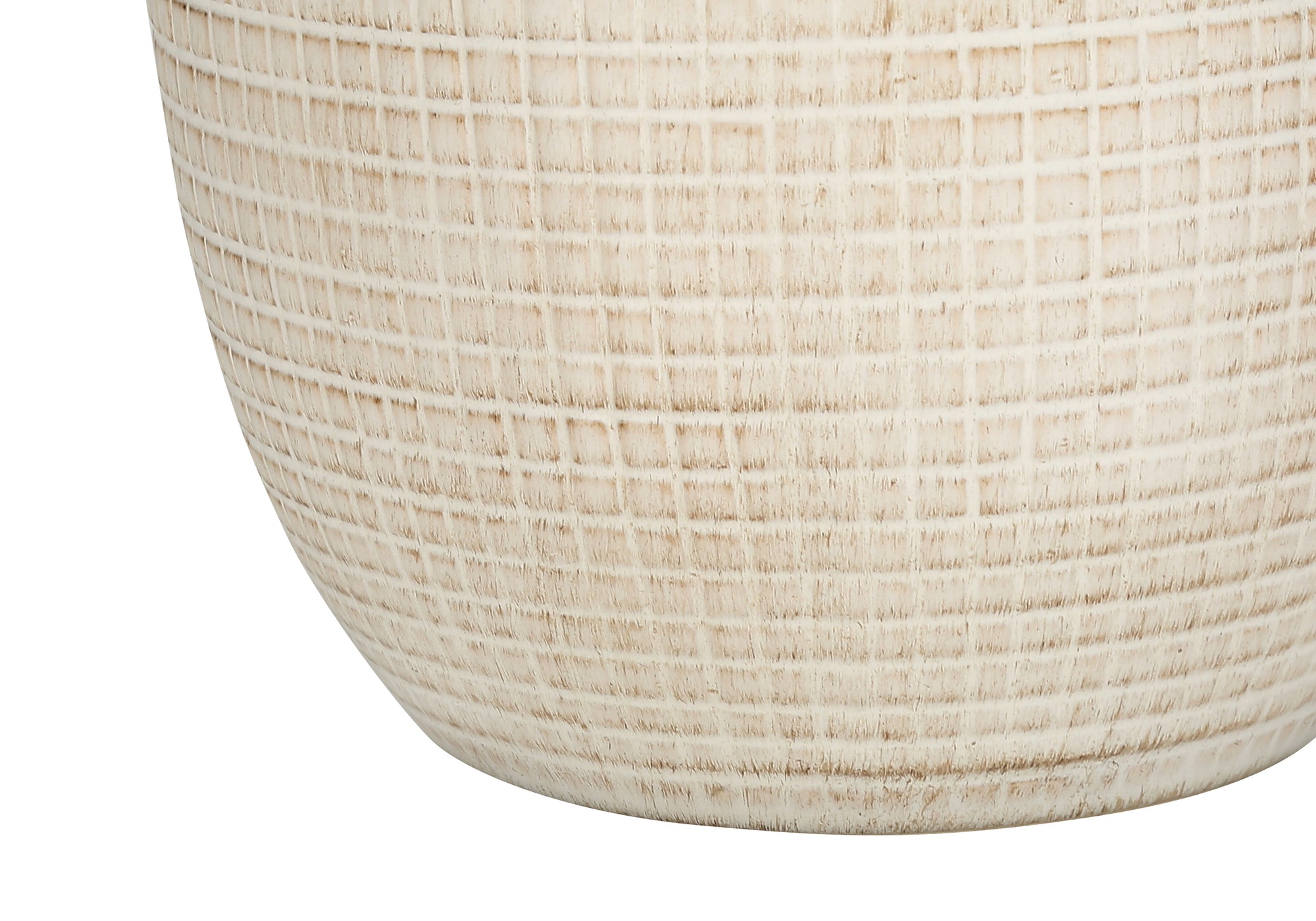 26"H Cream Ceramic Ginger Jar Table Lamp with Ivory Shade-Lighting-DECOROLALA