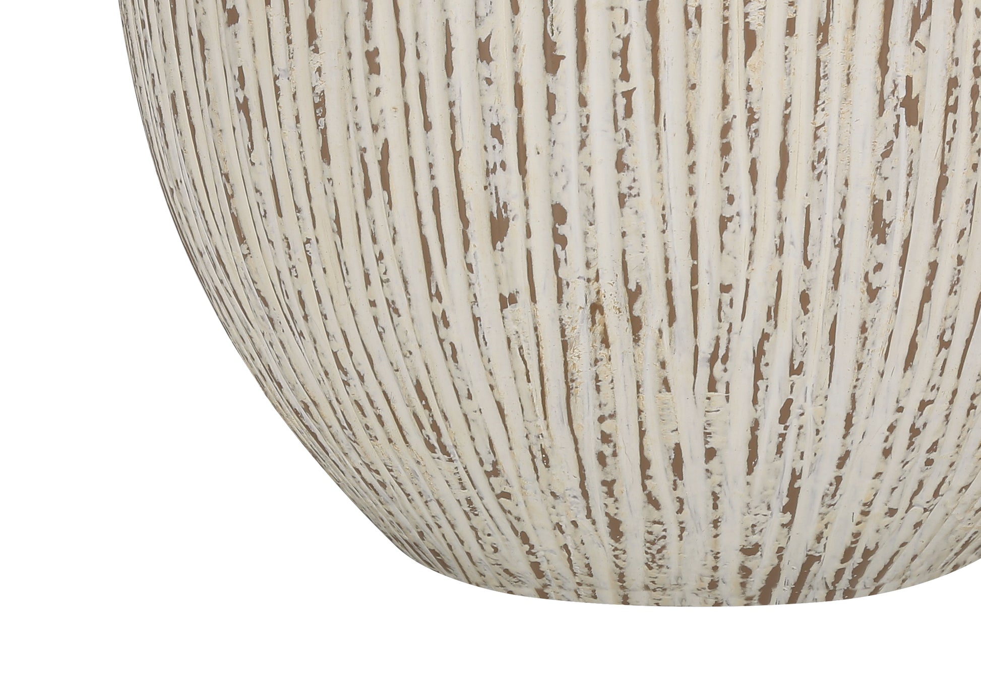 26"H Cream Ceramic Table Lamp with Ivory Shade-Lighting-DECOROLALA