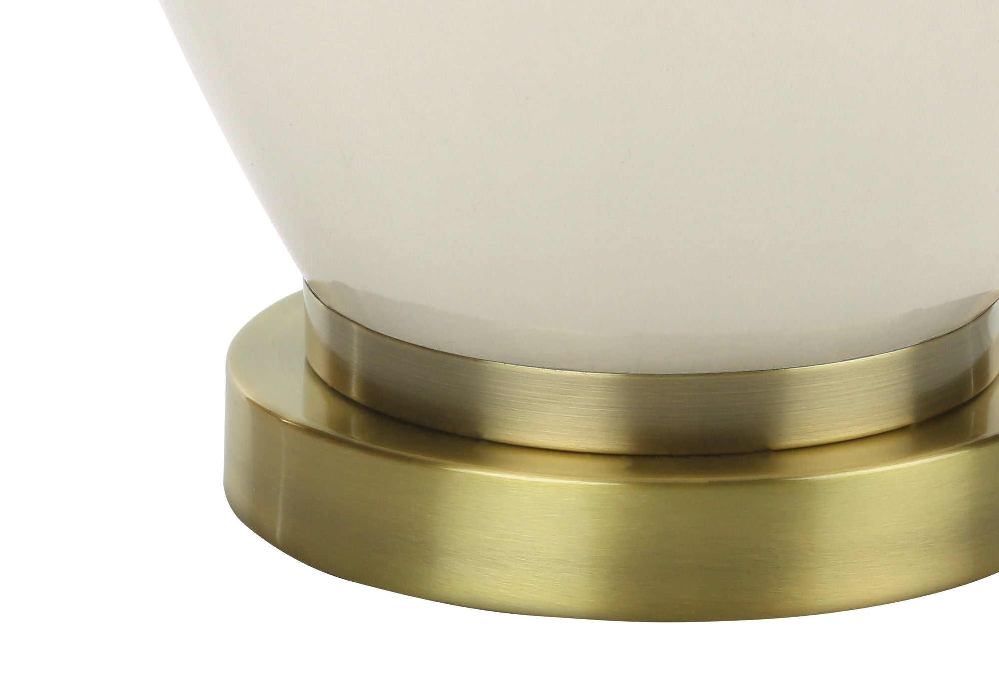 26"H Table Lamp Cream Ceramic Ivory Shade-Lighting-DECOROLALA