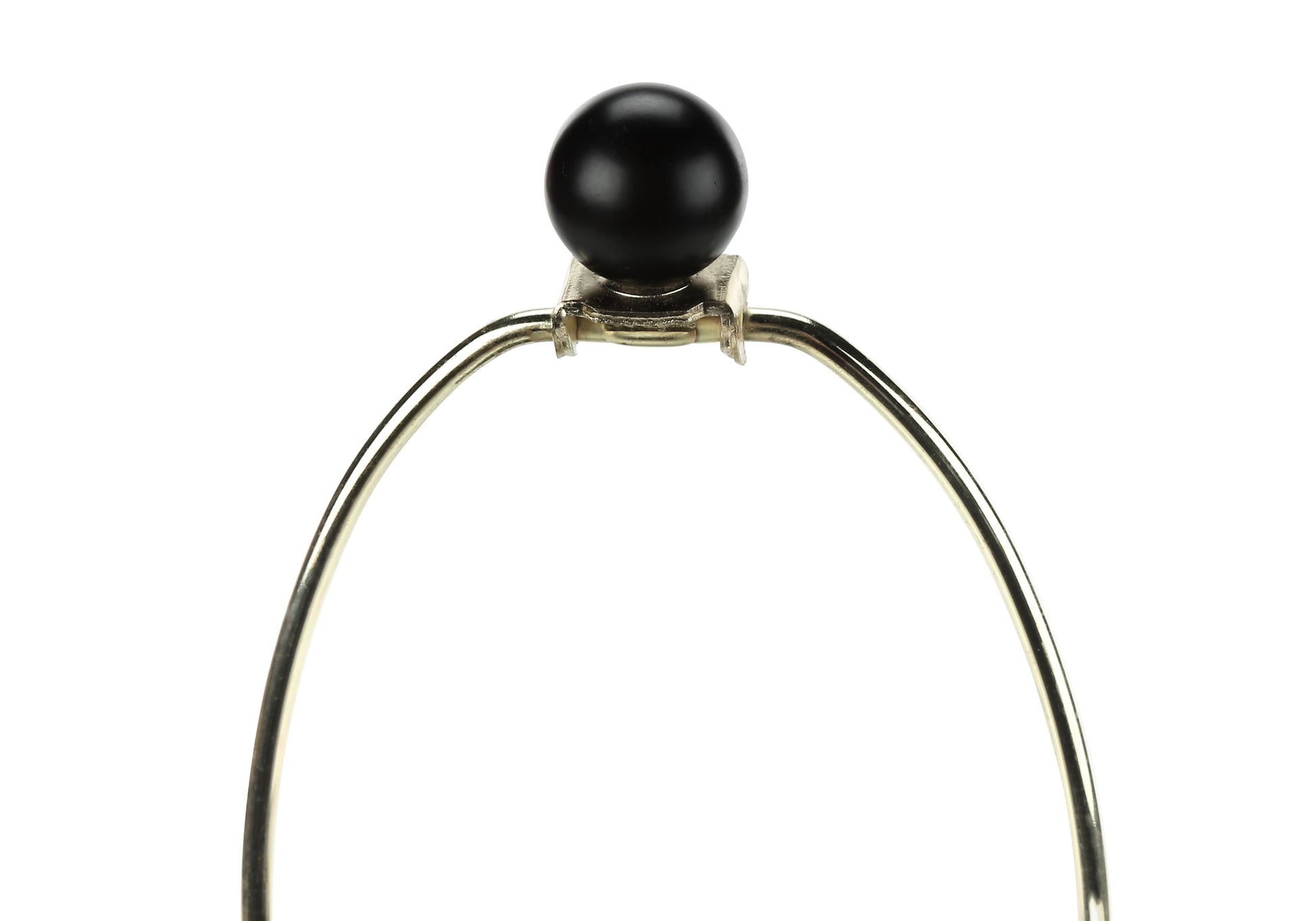 26"H Urn Table Lamp Black Metal Ivory Shade-Lighting-DECOROLALA