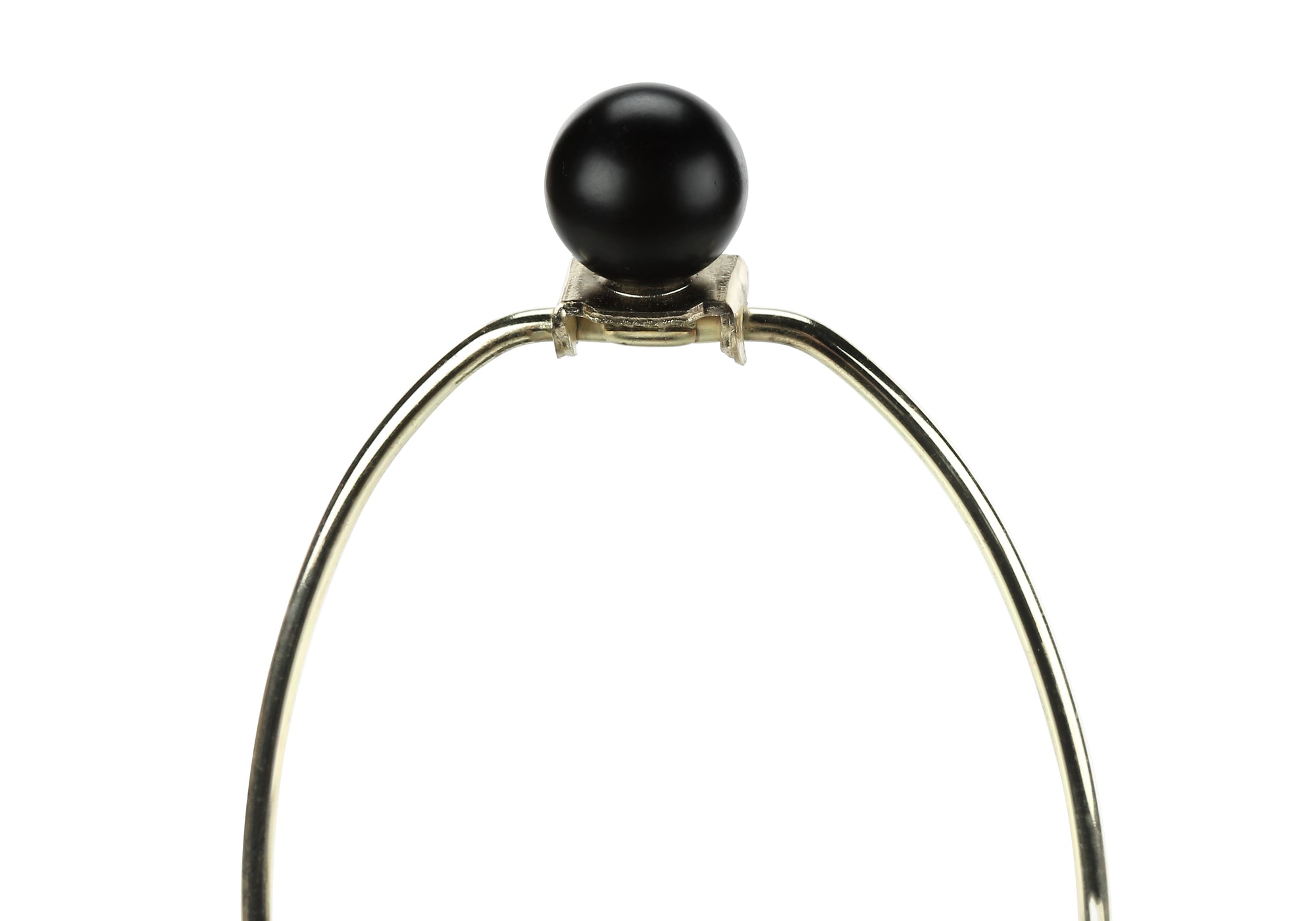 26"H Urn Table Lamp Black Metal Ivory Shade-Lighting-DECOROLALA