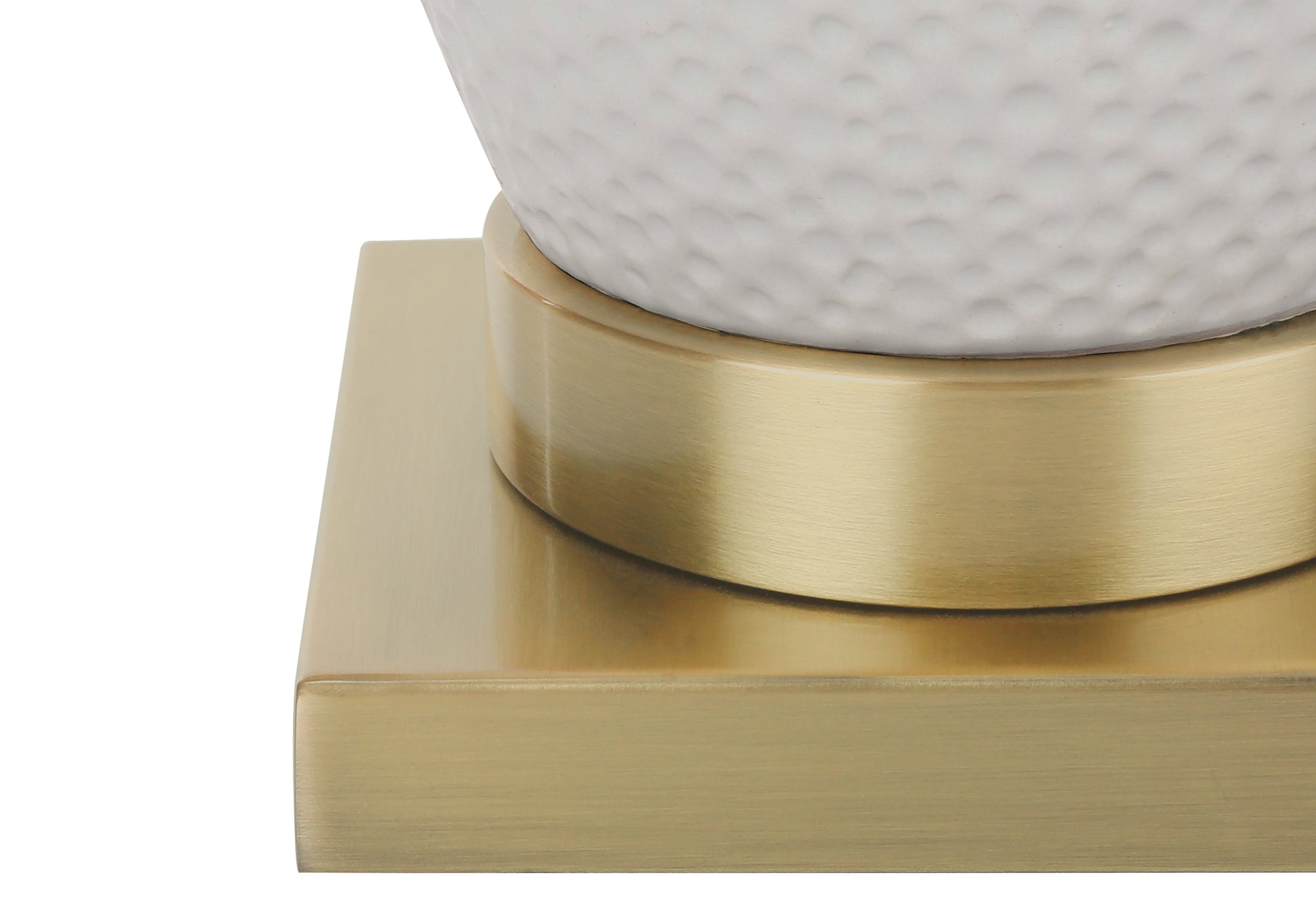 26"H White Ceramic Table Lamp with Ivory Shade-Lighting-DECOROLALA