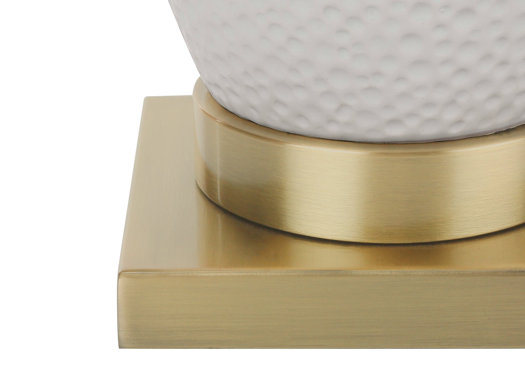 26"H White Ceramic Table Lamp with Ivory Shade-Lighting-DECOROLALA