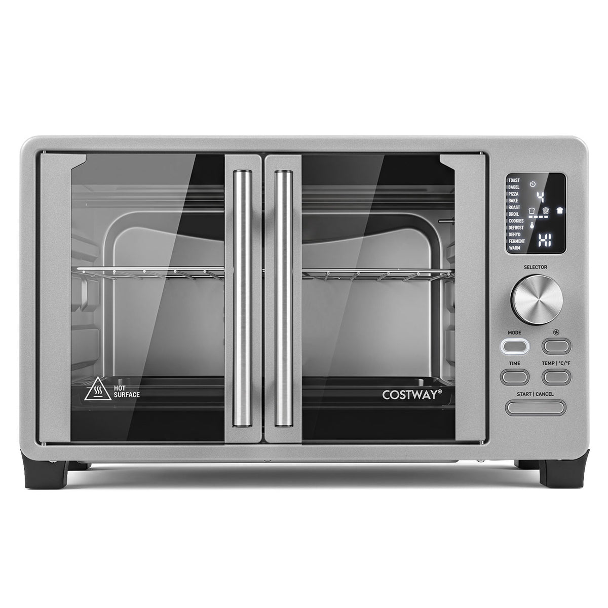 26.4 Quart French Door Convection Toaster Oven with 11 Presets 1500W Countertop Oven-Toaster Ovens-DECOROLALA