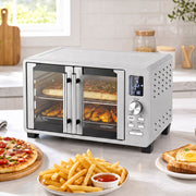 26.4 Quart French Door Convection Toaster Oven with 11 Presets 1500W Countertop Oven-Toaster Ovens-DECOROLALA