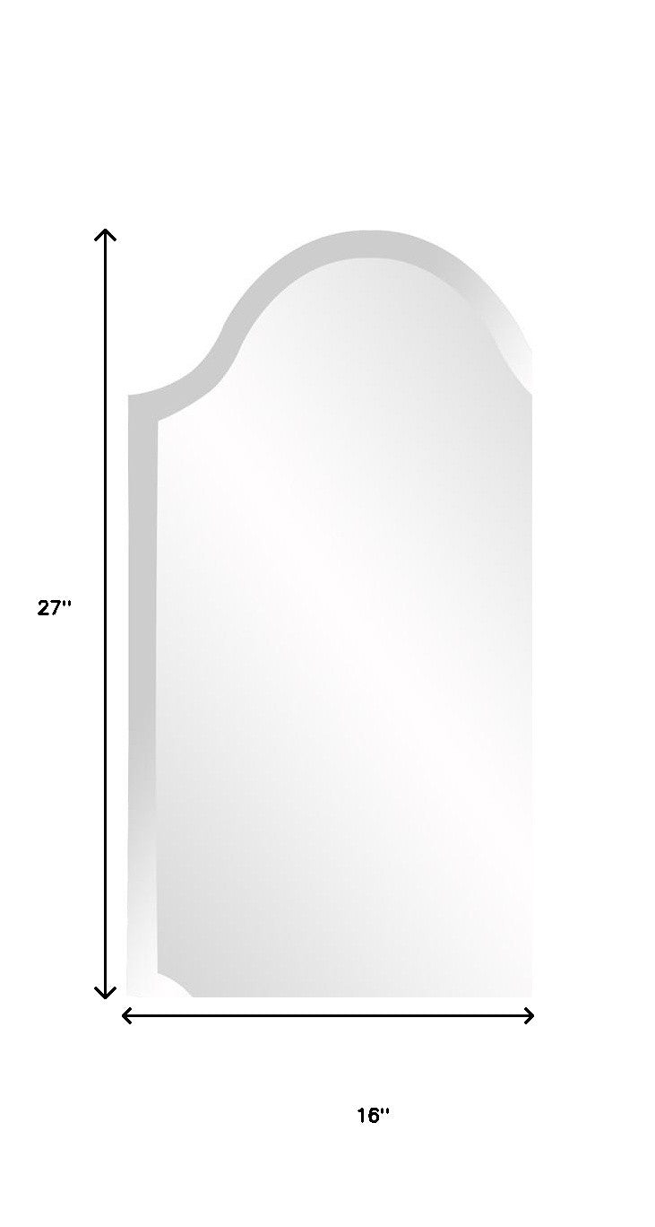 27" Clear Abstract Unframed Accent Mirror-Mirrors-DECOROLALA