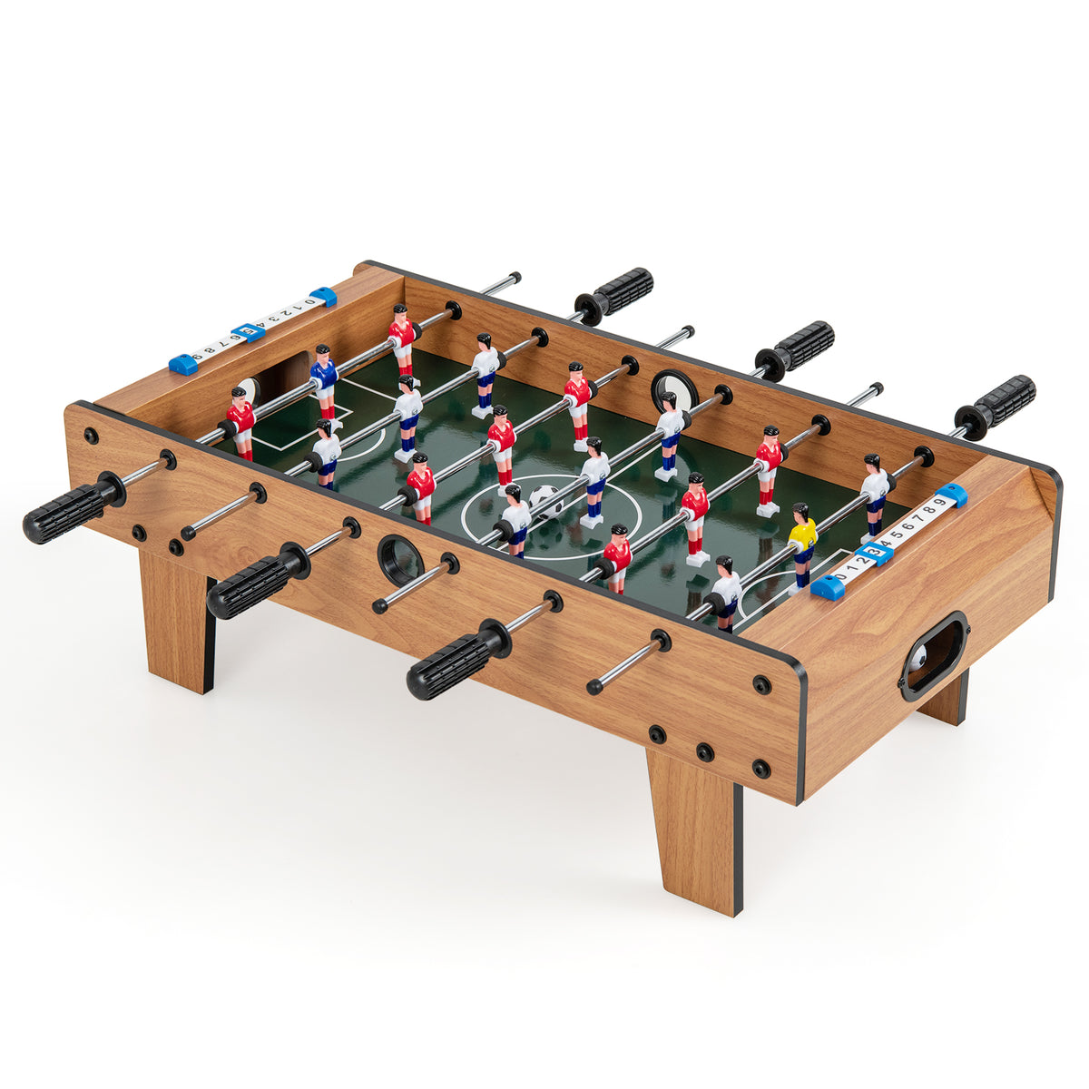 27" Tabletop Foosball Table - Mini Soccer Game with 18 Players-Game Room-DECOROLALA