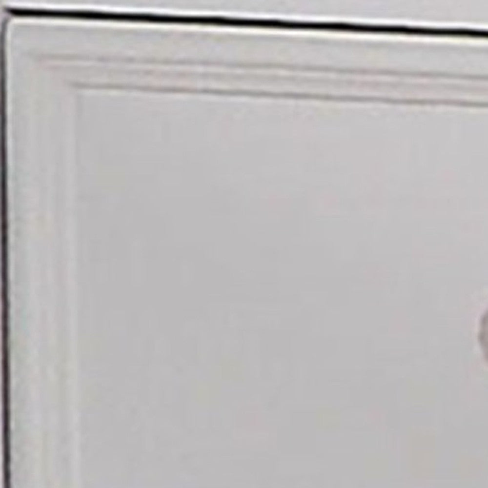 27" White One Drawer Nightstand-Nightstands & Bedside Tables-DECOROLALA