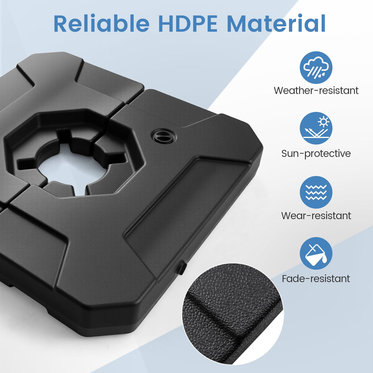 274 LBS Cantilever Patio Umbrella Base with Handles-Outdoor Umbrella Bases-DECOROLALA