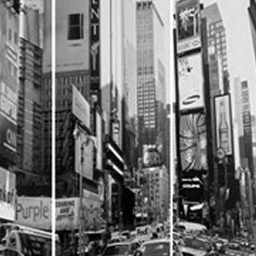 48 X 72 Multi Color Wood Canvas New York City Screen-Room Dividers-DECOROLALA