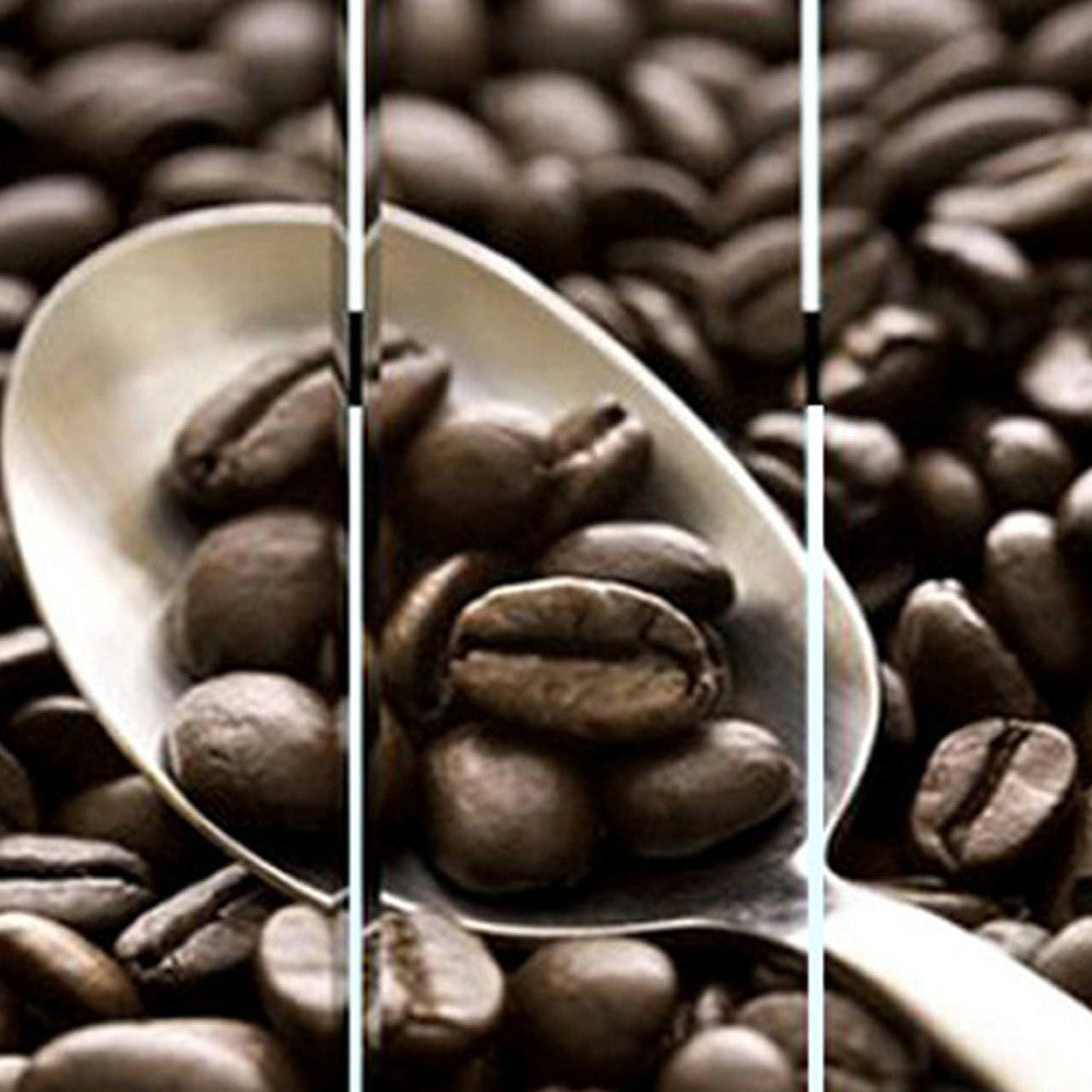 48" X 72" Multi Color Wood Canvas Coffee Time Screen-Room Dividers-DECOROLALA