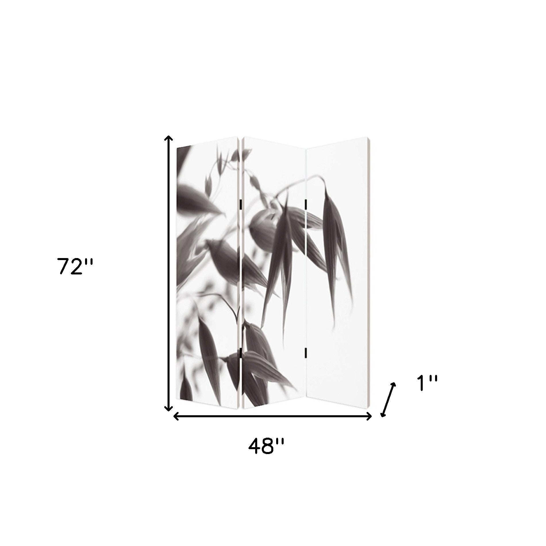 48" X 72" Multi Color Wood Canvas Screen-Room Dividers-DECOROLALA