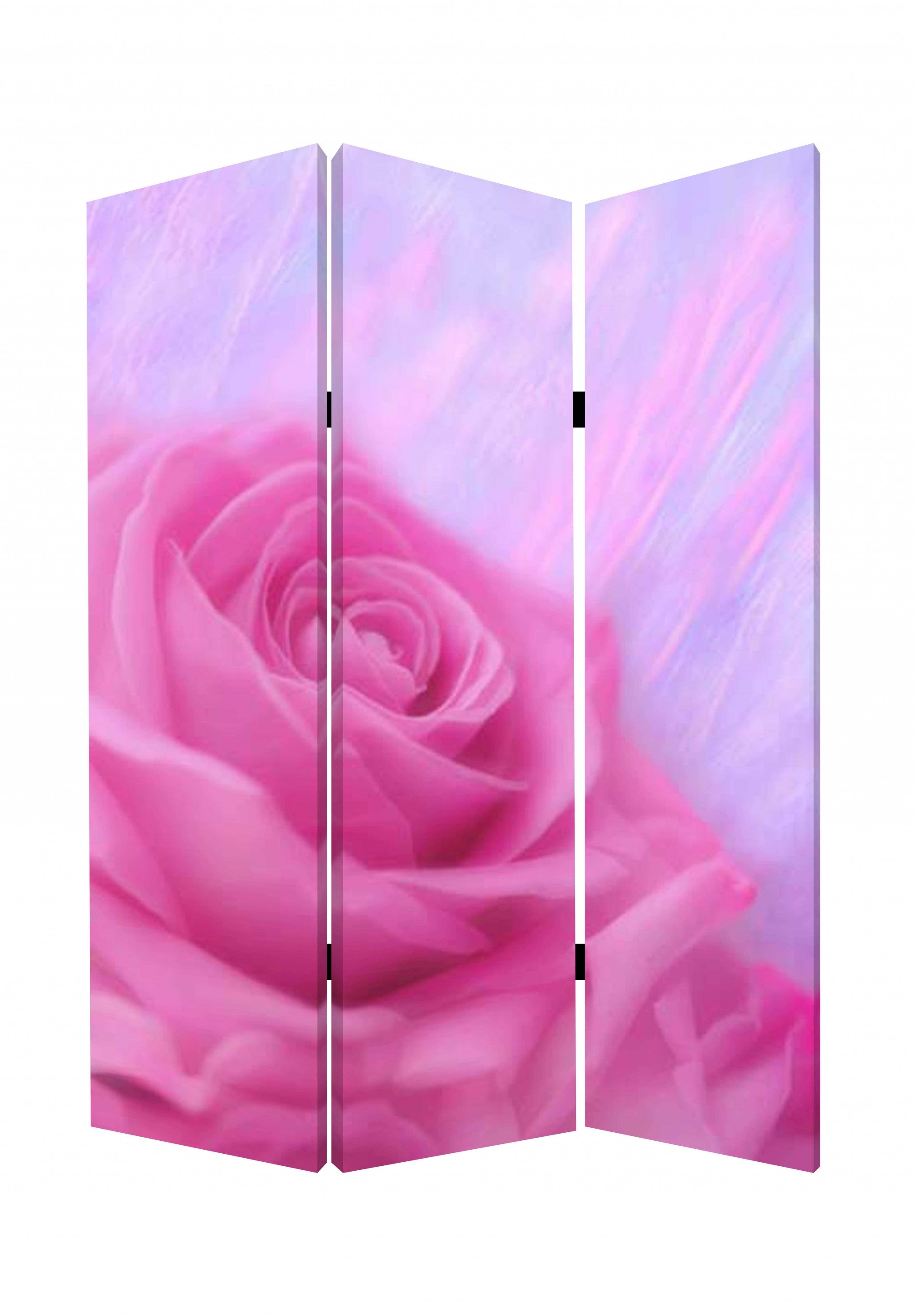 48 X 72 Multi Color Wood Canvas Flourish Screen-Room Dividers-DECOROLALA