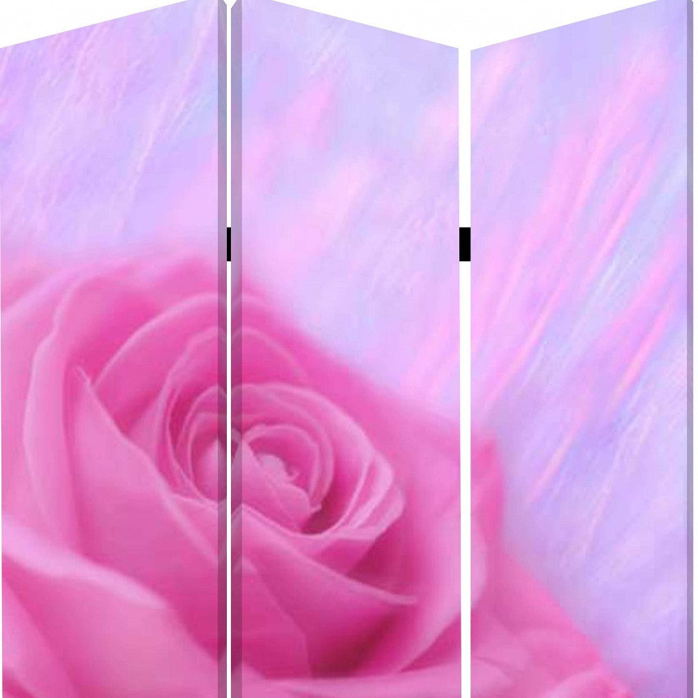 48 X 72 Multi Color Wood Canvas Flourish Screen-Room Dividers-DECOROLALA