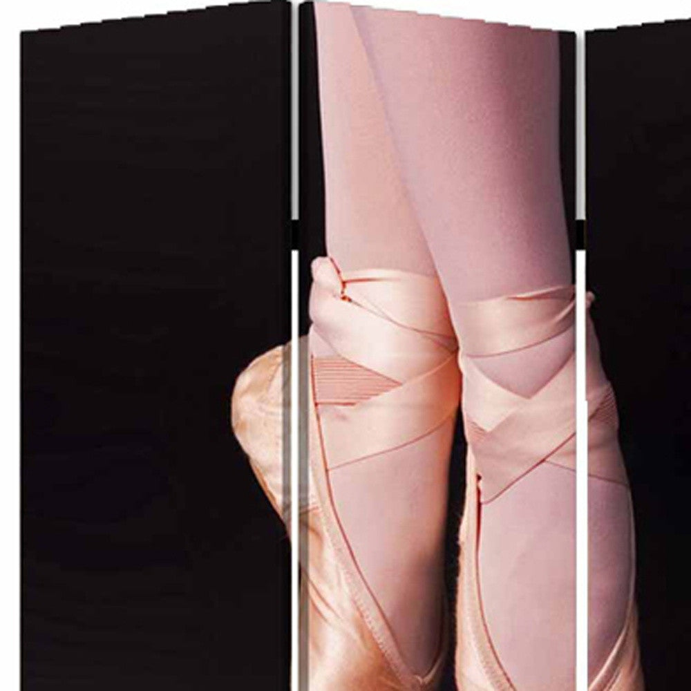 48" X 72" Multi Color Wood Canvas Ballet Screen-Room Dividers-DECOROLALA