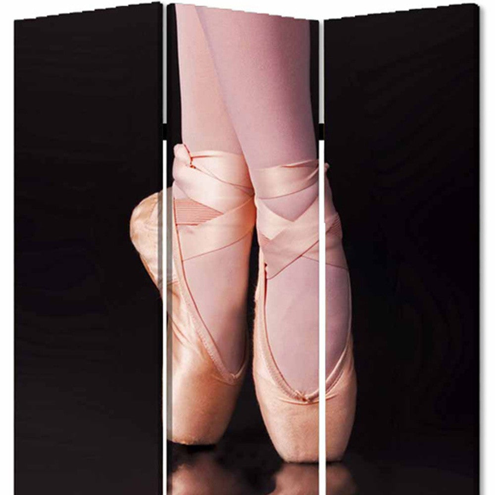 48" X 72" Multi Color Wood Canvas Ballet Screen-Room Dividers-DECOROLALA