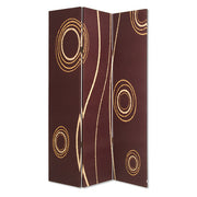 48" X 72" Multi Color Wood Canvas 3 Panel Screen-Room Dividers-DECOROLALA
