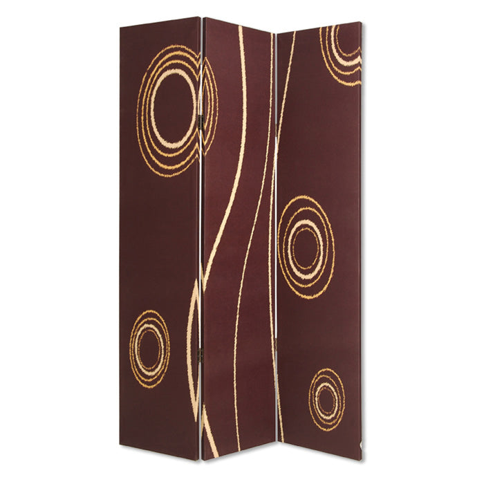 48" X 72" Multi Color Wood Canvas 3 Panel Screen-Room Dividers-DECOROLALA