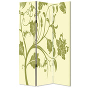 48" X 72" Multi Color Wood Canvas 3 Panel Screen-Room Dividers-DECOROLALA