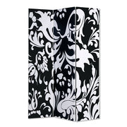 48" X 72" Multi Color Wood Canvas 3 Panel Screen-Room Dividers-DECOROLALA