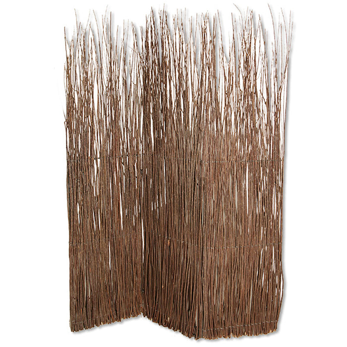 63" X 84" Brown Willow Adirondack Screen-Room Dividers-DECOROLALA