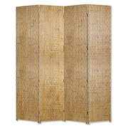 84" X 84" Gold Wood Screen-Room Dividers-DECOROLALA