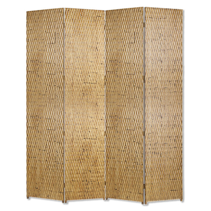 84" X 84" Gold Wood Screen-Room Dividers-DECOROLALA