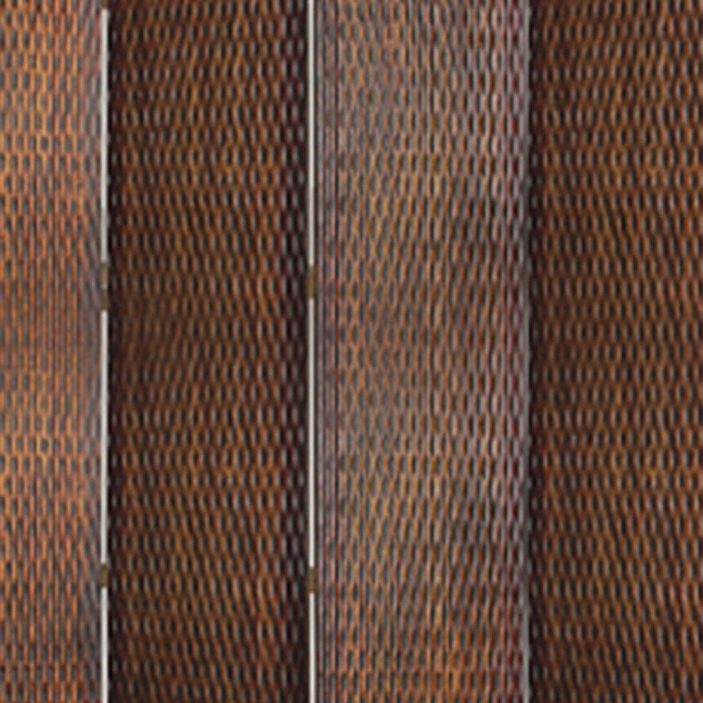 84" X 84" Brown Wood Screen-Room Dividers-DECOROLALA
