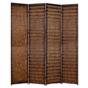 84" X 84" Brown Wood Screen-Room Dividers-DECOROLALA