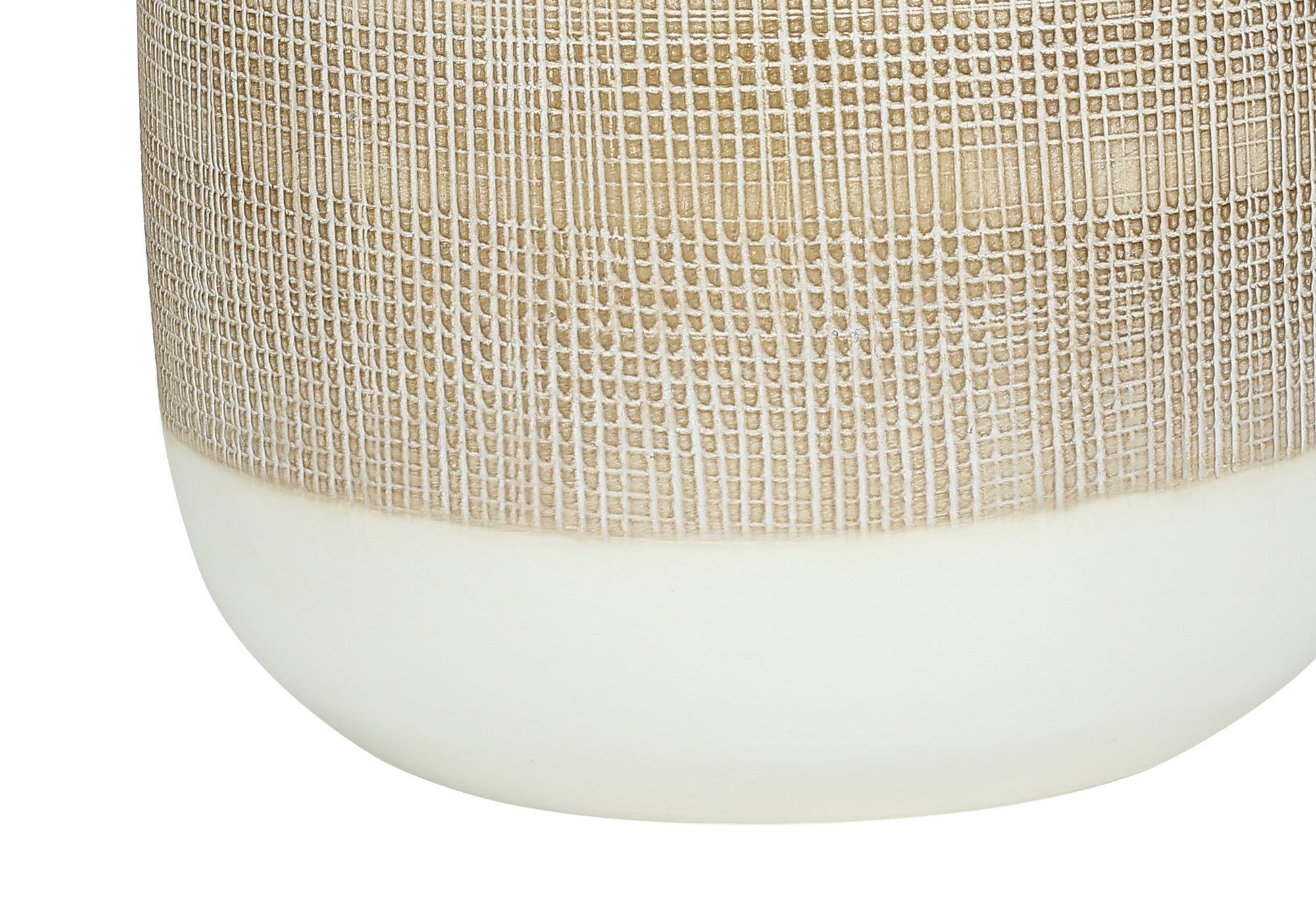 27"H Cream Ceramic Table Lamp with Beige Shade-Lighting-DECOROLALA